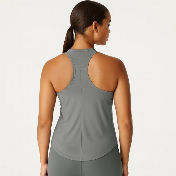 Beyond Yoga Tops - BEYOND YOGA POWERBEYOND Lite Resilient Tank - Grey Mist (Size S) Athleisure